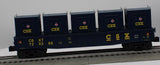 MTH Railking 30-72072 CSX Gondola Car w/LCL Containers O SCALE Like New