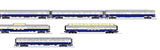 Lionel 2427190 American Orient Express 4 pack Passenger Cars, 2427200 2 pack Passenger Cars, 2427180 Full Dome AND 2427210 Zurich Stationsounds Diner (Set of 8 cars) limited O Scale NEW