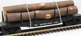 Lionel 6-17510 Northern Pacific Flat Car w/Logs O SCALE Used