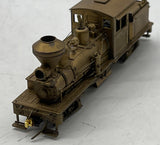 United Scale Models 25-Shay    Cowichan RR 25 Ton Shay Brass Unpainted locomotive mfd by Atlas Industries for PFM HOn3 Scale Used Excellent Damaged Box