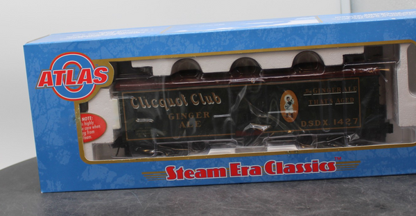 Atlas 8195 Clicquot Club Ginger Ale #1427 40' Wood Reefer 3 Rail Steam Era Classics  O SCALE NEW