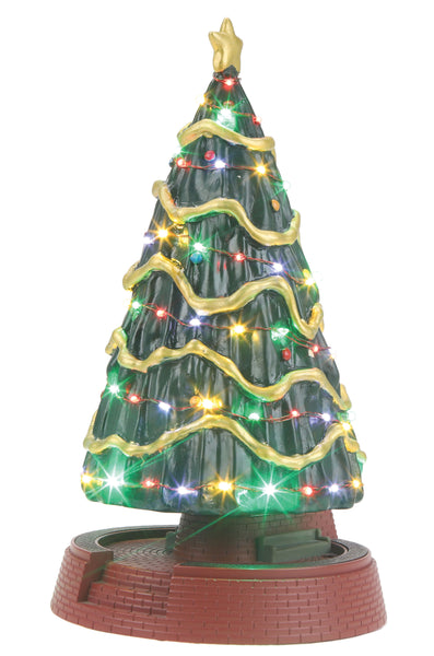 MTH Railking 30-11096 Giant Town Square Christmas Tree w/Operating LED Lights. O SCALE Limited NEW