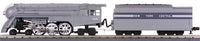 MTH Railking 30-1113-1 New York Central Cab No. 5445 Die-cast Hudson Grey Streamlined Hudson With Proto-Sound. O SCALE Like New