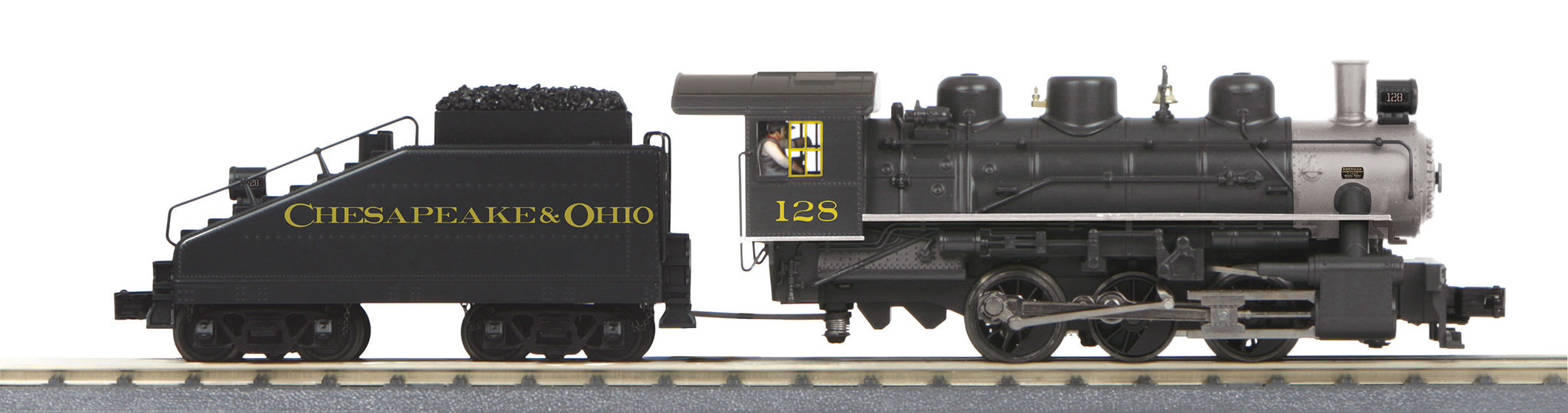 MTH 30-1844-1 O 0-6-0 Imperial USRA Steam Switcher w/Proto-Sound 3.0 (Slope Tender) - Chesapeake & Ohio Cab #128