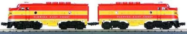 MTH Railking 30-2007-1 Florida East Coast Cab No. 503 & 504 One Powered "A" & 1 Dummy "A" with DCRU Reverse Unit and Electronic Horn. O SCALE Like New