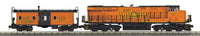 MTH Railking 30-20522-1 Halloween ES44AC Imperial Diesel Locomotive & Caboose Set With Proto-Sound 3.0 #131. O SCALE NEW