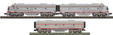 MTH 30-20620-1, 30-20620-3 Burlington Diesel ABA Engine Set (Powered E-8 AA and Non-Pwd B-Unit)  O Scale NEW