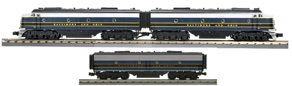 MTH 30-20622-1 Baltimore & Ohio B&O Capital Limited E-8 AA Diesel Engine Set w/Proto-Sound 3.0 - Cab #'s: 92, 92A AND 30-30622-3 F8 B Unit