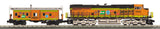 MTH Railking 30-20811-1 BNSF ES44AC Imperial Diesel & Caboose Set - BNSF (25th Anniversary) #1225 With Proto-Sound 3.0 O SCALE NEW