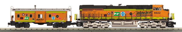 MTH Railking 30-20811-1 BNSF ES44AC Imperial Diesel & Caboose Set - BNSF (25th Anniversary) #1225 With Proto-Sound 3.0 O SCALE NEW