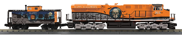 MTH Railking 30-20975-1 Halloween ES44AC Imperial Diesel Locomotive & Caboose Set With Proto-Sound 3.0 #1031. O SCALE NEW