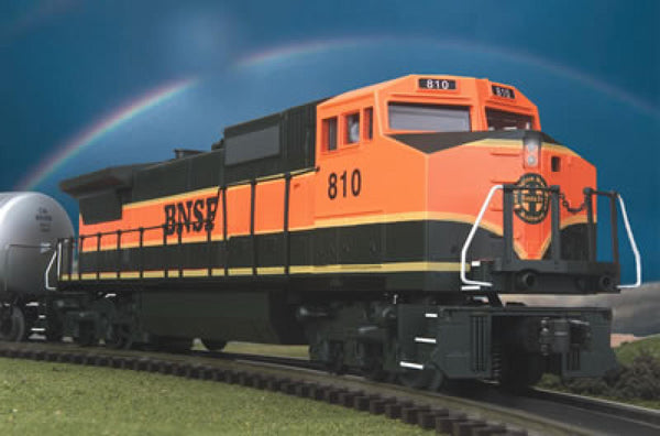MTH Railking 30-2307-1 BNSF Dash-8 Diesel Engine - Pumpkin #810 --PS3 upgrade O SCALE Like New