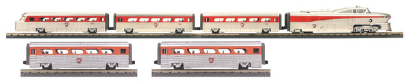MTH 30-2954-1 Pennsylvania Aerotrain Diesel Passenger Set with 30-6172 and 30-6173