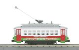 MTH Railking 30-4172-1 Christmas Trolley R-T-R Train Set - Christmas No. 25 O SCALE NEW