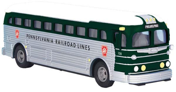 MTH Railking 30-50054 Pennsylvania Railroad Lines Die-Cast Bus O SCALE NEW