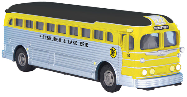 MTH Railking 30-50106 Pittsburgh & Lake Erie Die Cast Bus 2016. O SCALE NEW