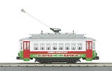 MTH Railking 30-5146 Christmas Bump-n-Go Trolley - #25 O SCALE Used Excellent No Box