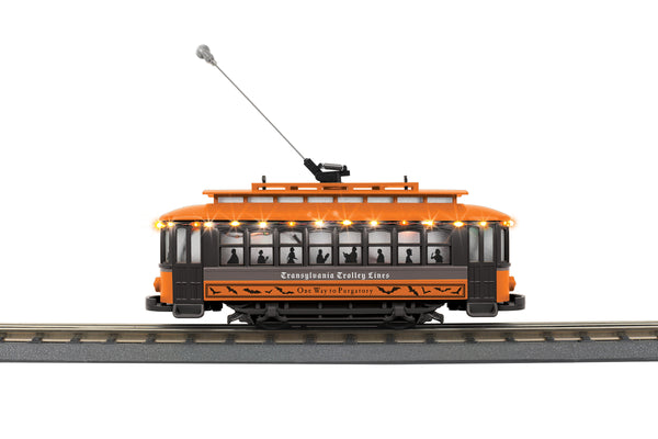 MTH Railking 30-5213 Halloween Transylvania Bump-n-Go Trolley #1031. O SCALE NEW