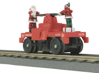 MTH 30-5234 Christmas Operating Hand Car in Christmas O Scale limited NEW