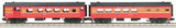 MTH Railking 30-6064 Southern Pacific SP Daylight 2-Car O-27 Streamlined Combo/Diner Set - Combine 6098 Diner 10213. O SCALE Like New