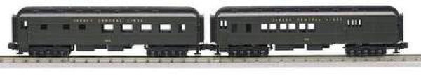 MTH Railking 30-6267 Jersey Central 2-Car O-27 Madison Combo/Diner Set - CNJ Combine: 212 Diner: 1014 . O SCALE NEW