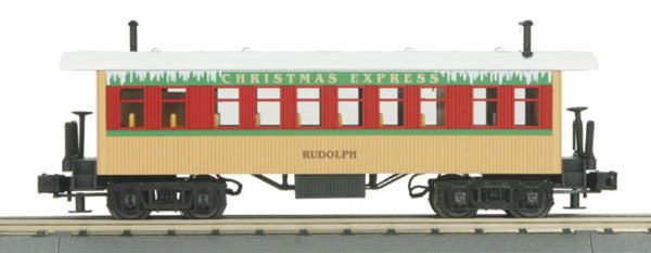 MTH Railking 30-6417 Christmas Overton Passenger Coach Rudolph O Scale. Like New