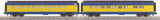 MTH Railking 30-67010 Alaska 2-Car 60' Streamlined Sleeper/Diner passenger set O SCALE NEW