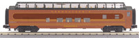 MTH Railking 30-67299 Pennsylvania O SCALE RailKing 60' Streamlined Full-Length Vista Dome Car. NEW