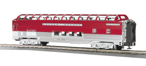 MTH Railking 30-6729 Rock Island 60' Streamlined ABS Full-Length Vista Dome Car O Scale NEW