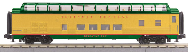 MTH Railking 30-67437 Illinois Central O SCALE RailKing 60' Streamlined Full-Length Vista Dome Car NEW
