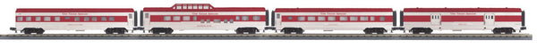 MTH Railking 30-67654 Texas Special RailKing 4-Car 60' Streamlined Passenger Set O SCALE NEW