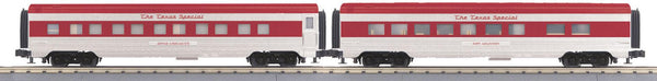 MTH Railking 30-67655 Texas Special 2-Car 60' Streamlined Sleeper/Diner passenger car set O SCALE NEW