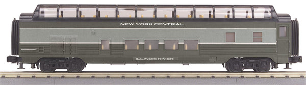MTH Railking 30-67702 New York Central NYC 60' Streamlined Full-Length Vista Dome Car O SCALE NEW