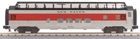 MTH Railking 30-67800 New Haven RailKing 60' Streamlined Full-Length Vista Dome Car - Ocean Bluff O SCALE Like New Damaged Box
