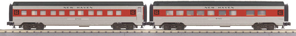 MTH Railking 30-67848 New Haven 60' Streamlined Sleeper/Diner 2 CAR PASSENGER SET O SCALE NEW