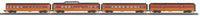 MTH 30-67859 Milwaukee Road 4-Car 60' Streamlined Passenger Set O SCALE NEW