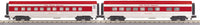 MTH Railking 30-67905 Texas Special RailKing 2-Car 60' Streamlined Sleeper/Diner. Passenger car set O SCALE  NEW