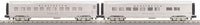 MTH 30-68225 Burlington 4 pack Streamlined Passenger Set with 30-68226 2 pack, 30-68227 passenger car , and 30-68228 Vista Dome O Scale NEW