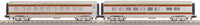 MTH 30-68240 Santa Fe 60' Streamlined 4 car Passenger Set with 30-68241 Sleeper / Diner, 30-68242 Coach Car AND 30-68243 Vista Dome Limited O Scale NEW