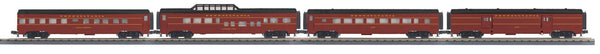 MTH Railking 30-68252 Pennsylvania O Gauge RailKing 4-Car 60 Streamlined Passenger Set ( O SCALE Like New