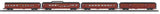 MTH 30-68252 Pennsylvania Railroad PRR 60' Streamlined 4 car passenger set with 30-68254 Coach Car, AND 30-68255 Vista Dome O Scale NEW NEW