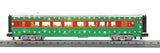 MTH 30-68286 Christmas 4-Car 60 Streamlined Passenger Set w/LED Lights, 30-68287 Sleeper / Diner, 30-68288 Coach, 30-68289 Full Length Vista Dome (Set of 4) Limited O Scale NEW