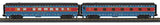 MTH 30-68290 North Pole 4-Car 60 Streamlined Passenger Set w/LED Lights, 30-68291 Sleeper / Diner, 30-68292 Coach AND 30-68293 Full Length Vista Dome (Set of 4) Limited O Scale NEW