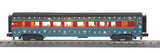 MTH 30-68290 North Pole 4-Car 60 Streamlined Passenger Set w/LED Lights, 30-68291 Sleeper / Diner, 30-68292 Coach AND 30-68293 Full Length Vista Dome (Set of 4) Limited O Scale NEW
