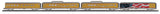 MTH 30-68314 UNION PACIFIC UP 4-CAR 60' STREAMLINED PASSENGER CAR SET, 30-68315 2-CAR 60' STREAMLINED SLEEPER/DINER SET, 30-68316 60' STREMALINED ABS COACH CAR, 30-68317 FULL VISTA DOME CAR PREORDER LIMITED O Scale NEW