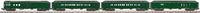 MTH 30-69237 Nickel Plate Road NPR 4 car 60' Madison  Passenger Set with 30-69238 Combo / Diner AND 30-69239 NPR Passenger Car O Scale NEW