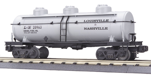 MTH Railking 30-7008B Louisville & Nashville 3-Dome Tank Car - L&N . O SCALE Like New