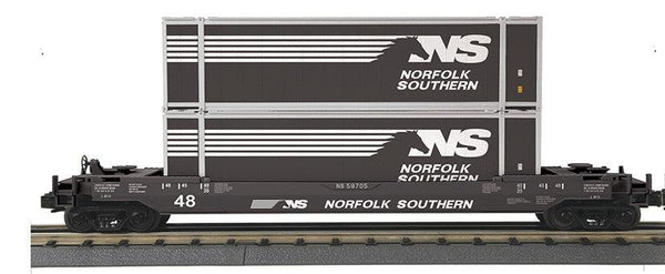 MTH Railking 30-70129 Norfolk Southern NS Husky Stack O SCALE NEW