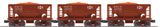 MTH Railking 30-7067 Bessemer & Lake Erie BLE 3-Car Ore Car Set O SCALE NEW