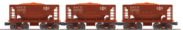 MTH Railking 30-7067 Bessemer & Lake Erie BLE 3-Car Ore Car Set O SCALE NEW